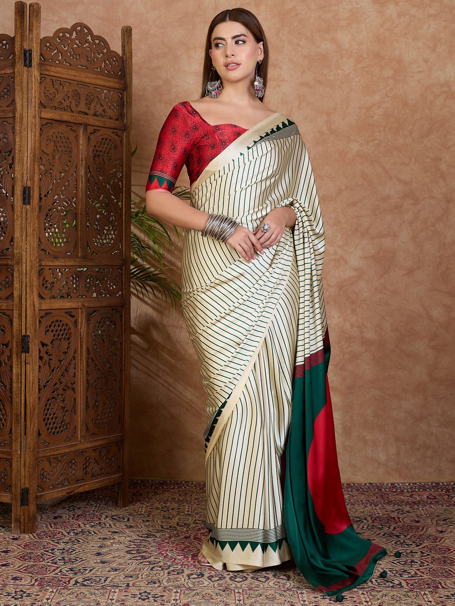 Kairavi Elegant Semi Modal Saree for Wedding Functions ClothsVilla