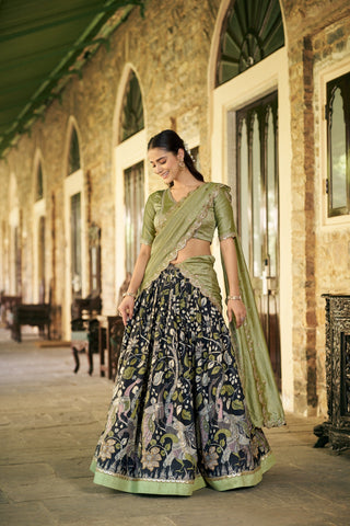 Kalamkari Printed Lehenga Set ClothsVilla