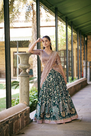 Kalamkari Printed Lehenga Set ClothsVilla
