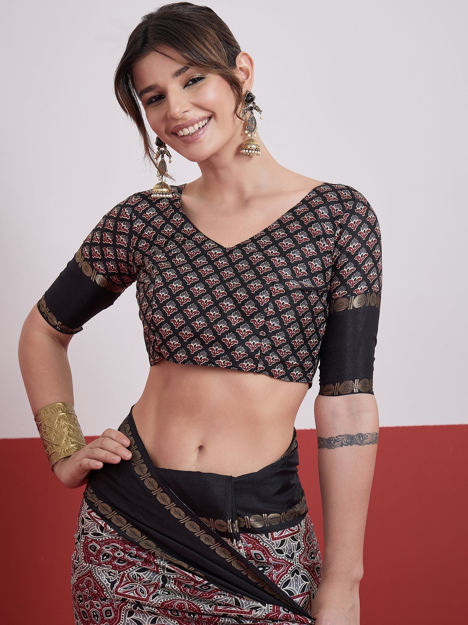 Kashmira Textured Tussar Silk Saree for Festive Wear ClothsVilla