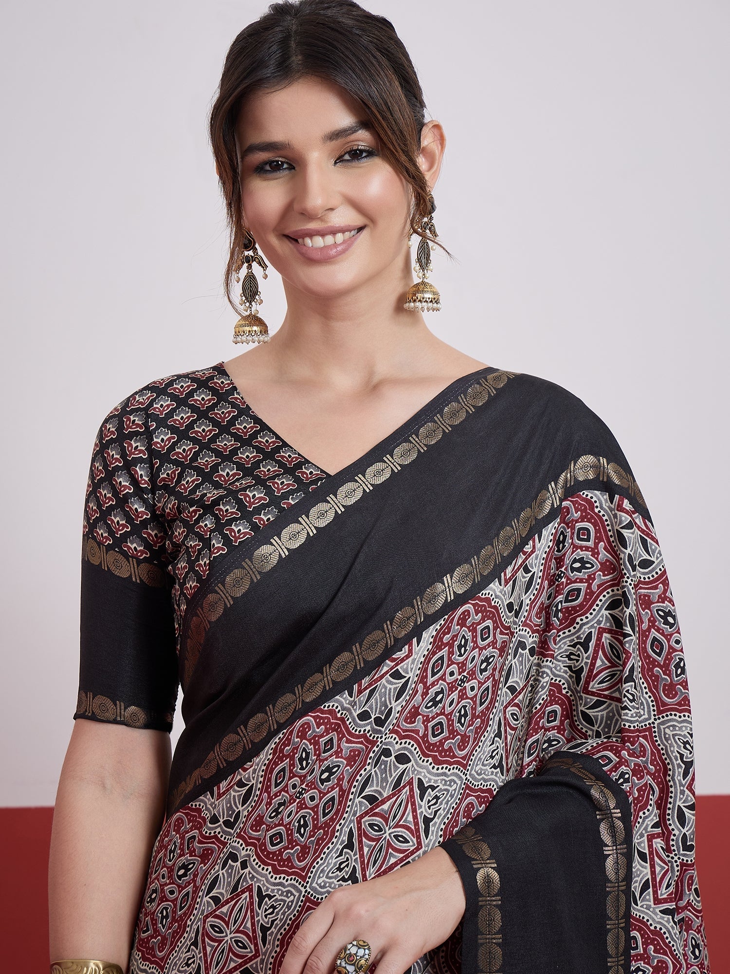 Kashmira Textured Tussar Silk Saree for Festive Wear ClothsVilla