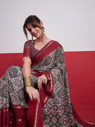 Kashmira Textured Tussar Silk Saree for Festive Wear ClothsVilla