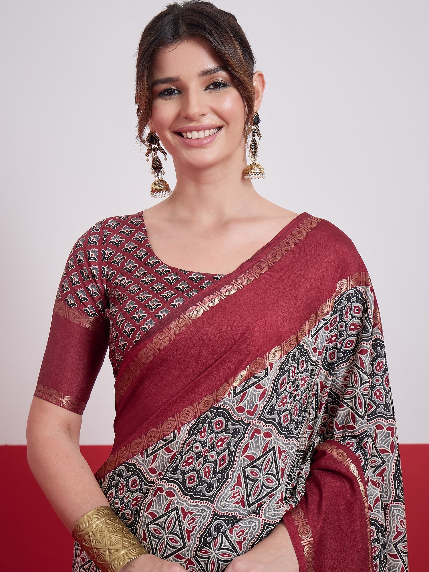 Kashmira Textured Tussar Silk Saree for Festive Wear ClothsVilla
