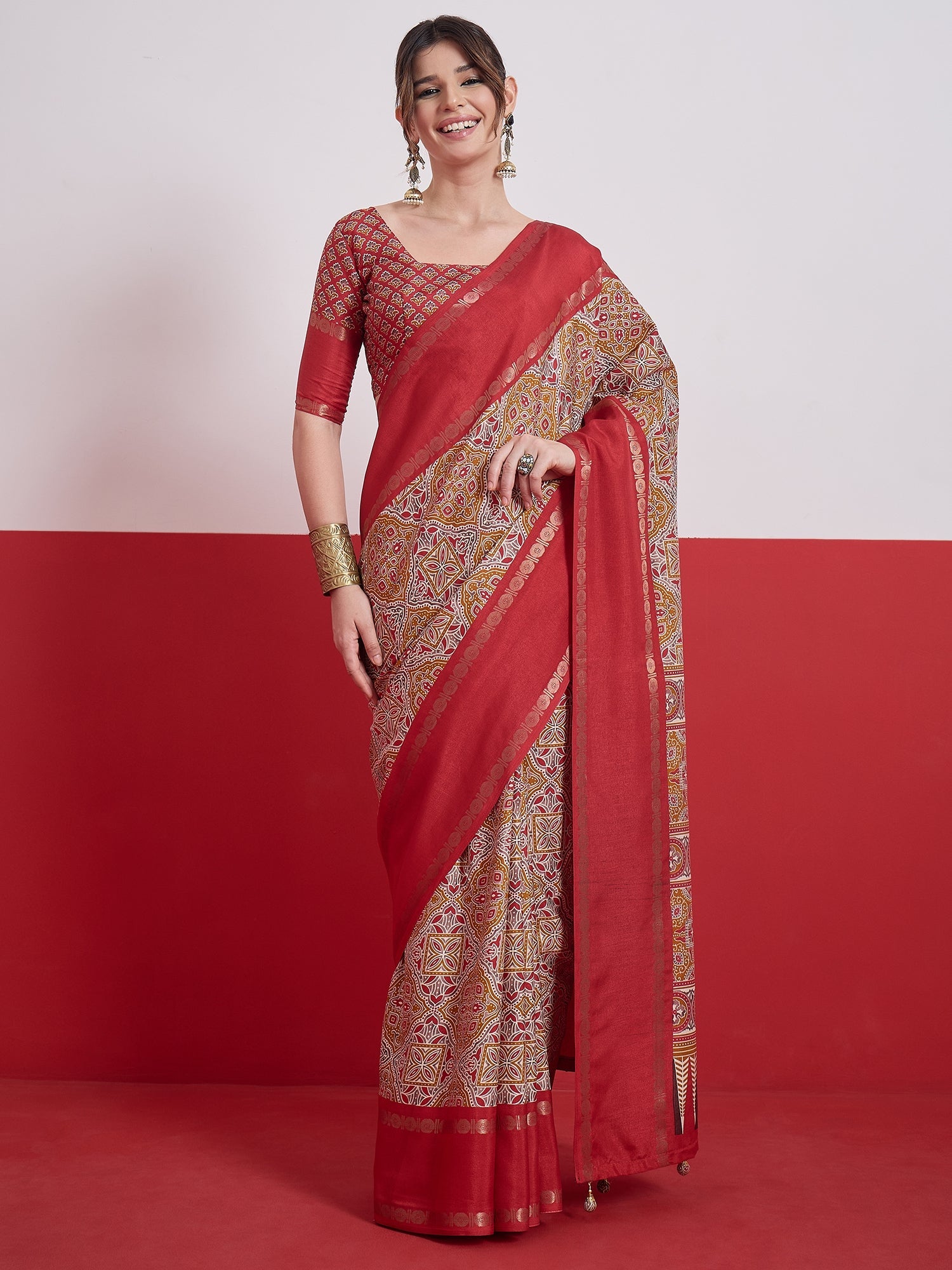 Kashmira Textured Tussar Silk Saree for Festive Wear ClothsVilla