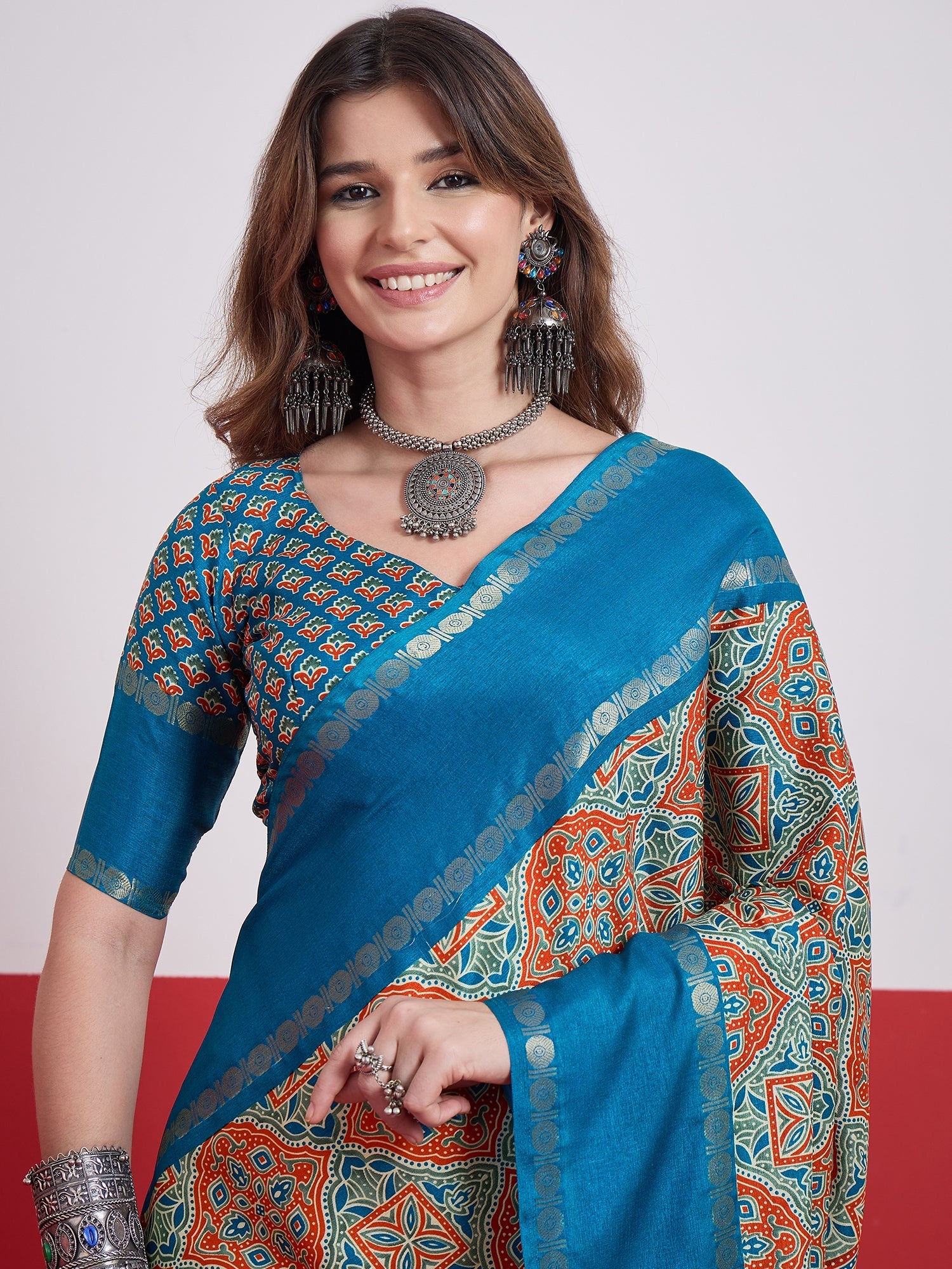 Kashmira Textured Tussar Silk Saree for Festive Wear ClothsVilla