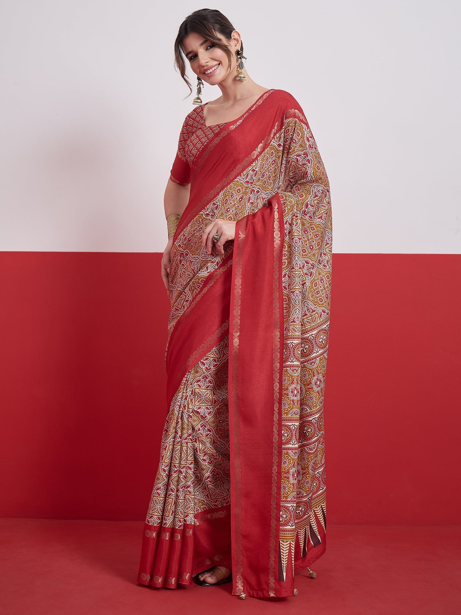 Kashmira Textured Tussar Silk Saree for Festive Wear ClothsVilla