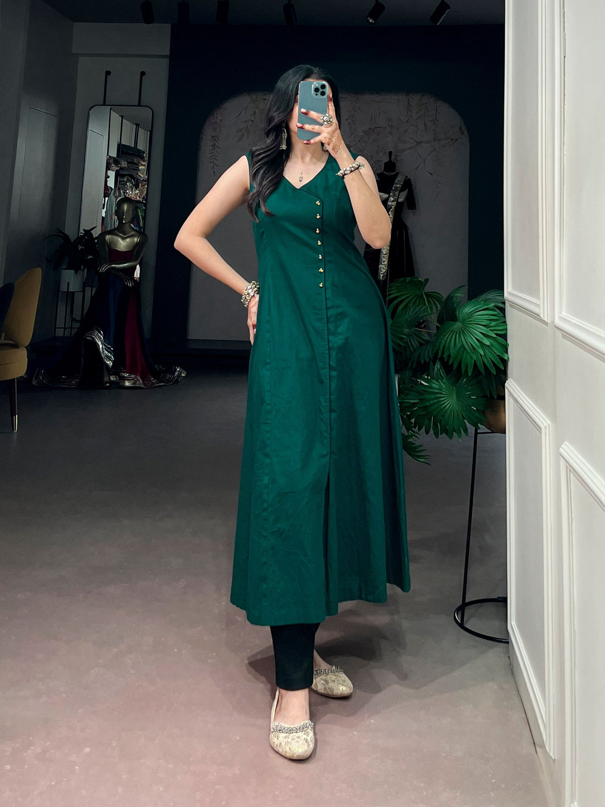 Khadi Cotton Kurta Ethnic Wear Cloth's Villa