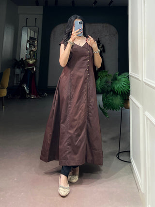 Khadi Cotton Kurta Ethnic Wear Cloth's Villa