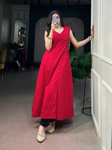 Khadi Cotton Kurta Ethnic Wear Cloth's Villa Main image