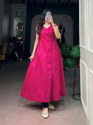 Khadi Cotton Kurta Ethnic Wear Cloth's Villa