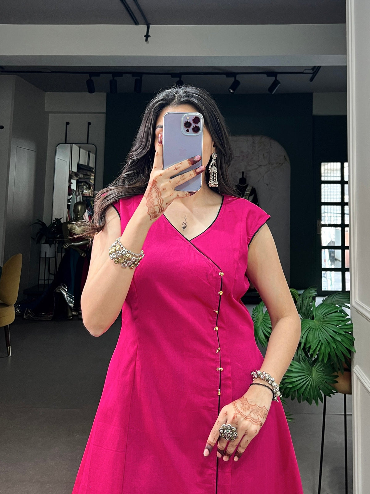 Khadi Cotton Kurta Ethnic Wear Cloth's Villa