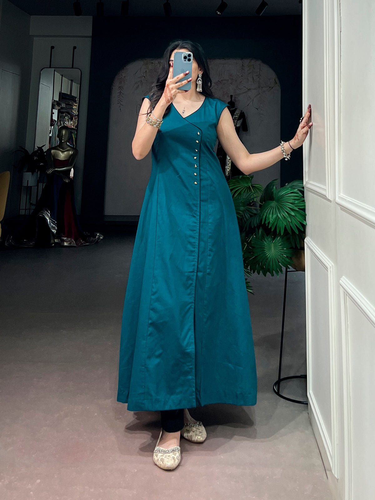 Khadi Cotton Kurta Ethnic Wear Cloth's Villa