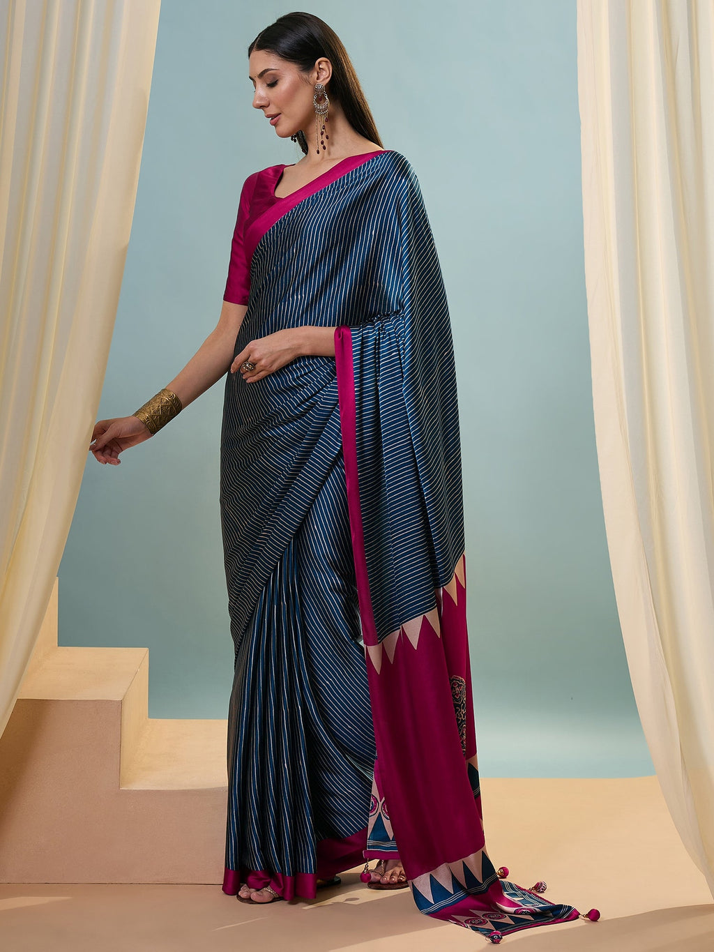 Kiyana Elegant Semi Modal Saree for Wedding Functions ClothsVilla