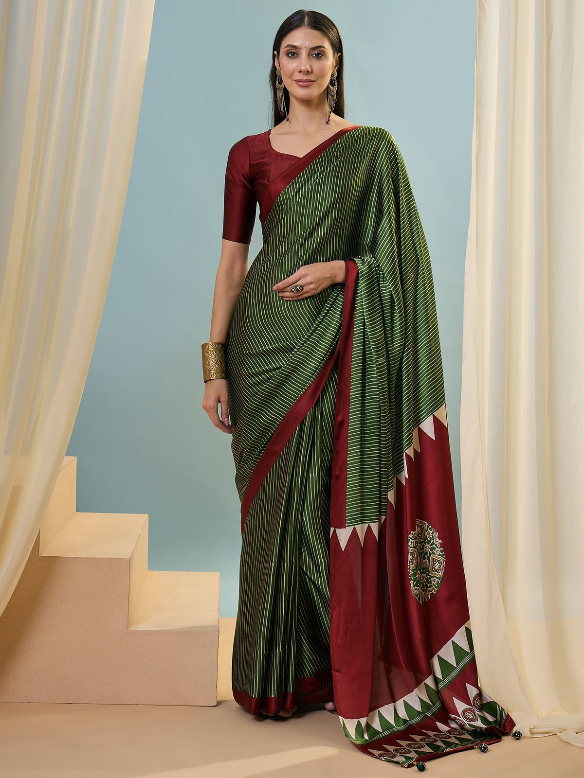 Kiyana Elegant Semi Modal Saree for Wedding Functions ClothsVilla