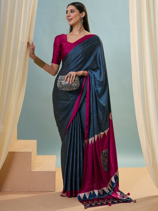 Kiyana Elegant Semi Modal Saree for Wedding Functions ClothsVilla