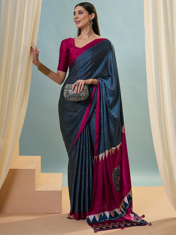 Kiyana Elegant Semi Modal Saree for Wedding Functions ClothsVilla