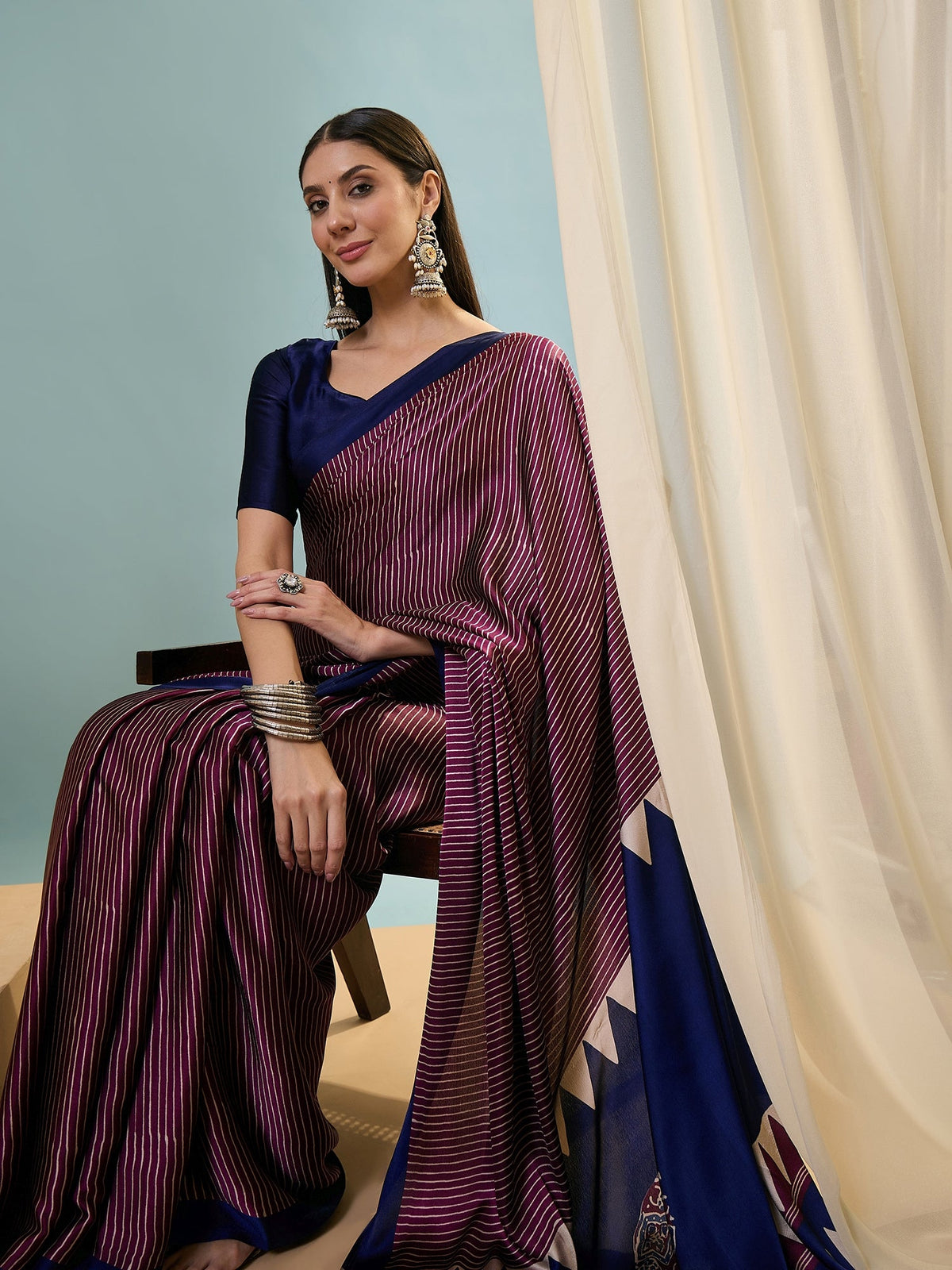 Kiyana Elegant Semi Modal Saree for Wedding Functions ClothsVilla