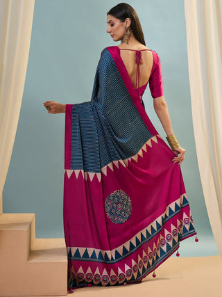 Kiyana Elegant Semi Modal Saree for Wedding Functions ClothsVilla