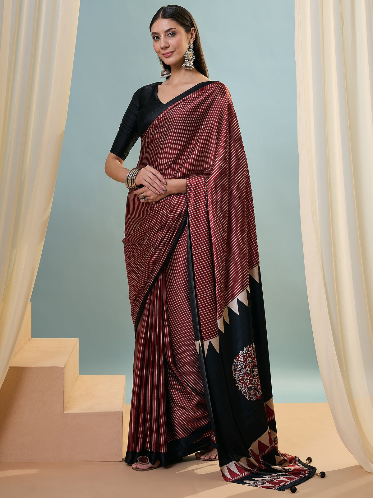 Kiyana Elegant Semi Modal Saree for Wedding Functions ClothsVilla