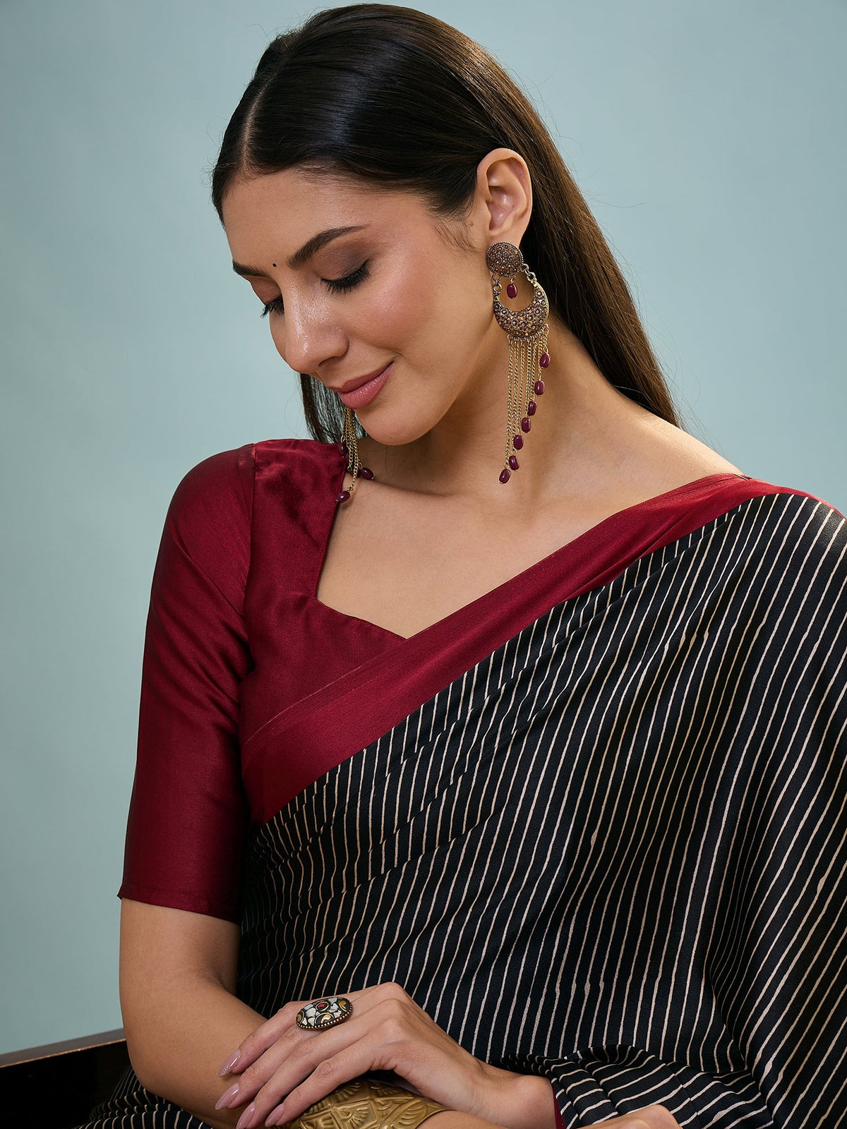 Kiyana Elegant Semi Modal Saree for Wedding Functions ClothsVilla