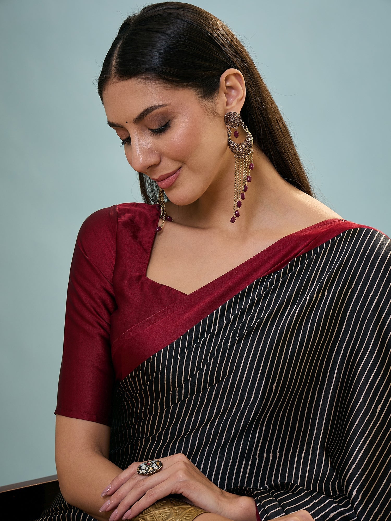 Kiyana Elegant Semi Modal Saree for Wedding Functions ClothsVilla