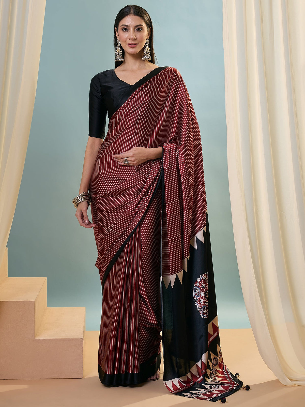 Kiyana Elegant Semi Modal Saree for Wedding Functions ClothsVilla