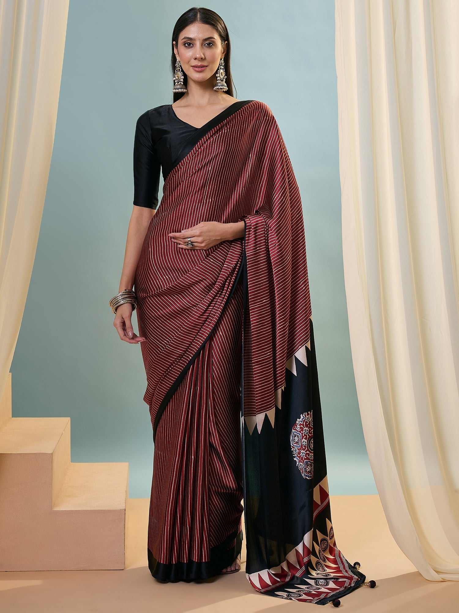 Kiyana Elegant Semi Modal Saree for Wedding Functions ClothsVilla