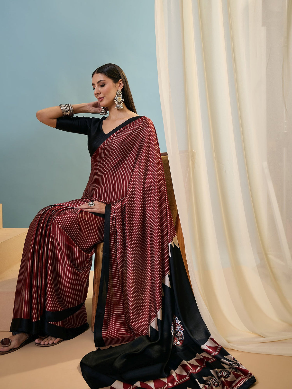 Kiyana Elegant Semi Modal Saree for Wedding Functions ClothsVilla
