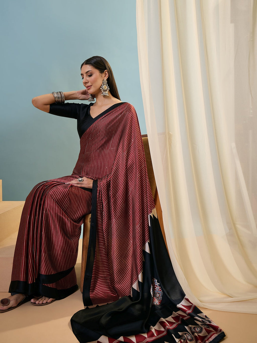 Kiyana Elegant Semi Modal Saree for Wedding Functions ClothsVilla