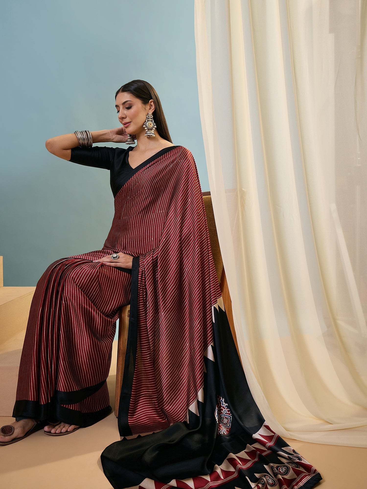 Kiyana Elegant Semi Modal Saree for Wedding Functions ClothsVilla