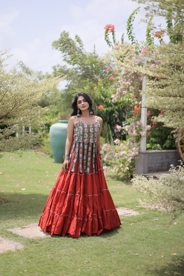 Kora Cotton Lehenga Choli Set with Patchwork ClothsVilla