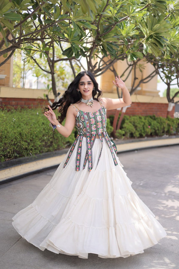 Kora Cotton Lehenga Choli Set with Patchwork ClothsVilla
