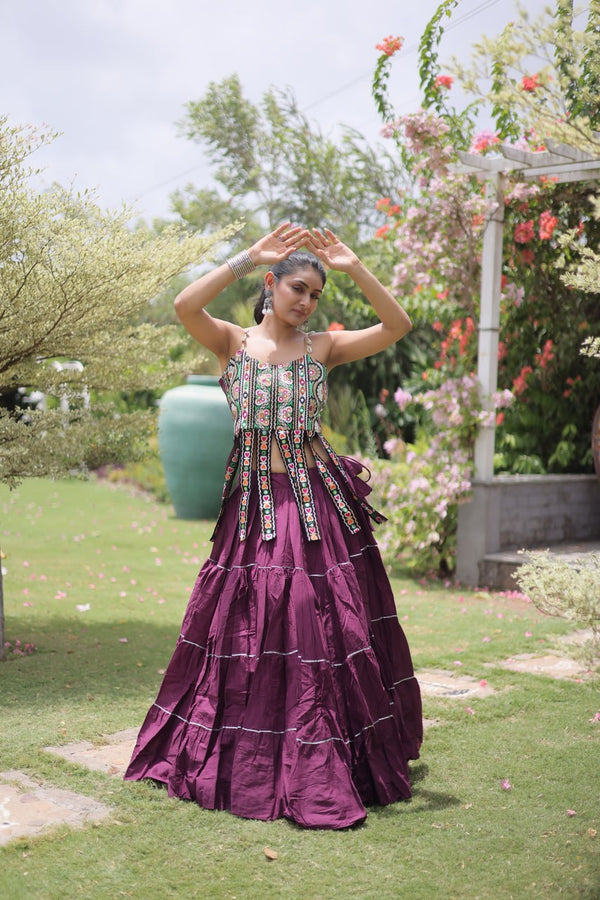 Kora Cotton Lehenga Choli Set with Patchwork ClothsVilla