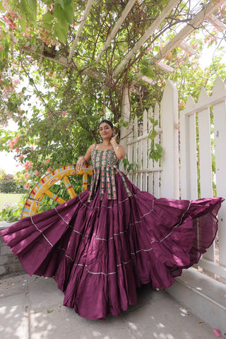 Kora Cotton Lehenga Choli Set with Patchwork ClothsVilla