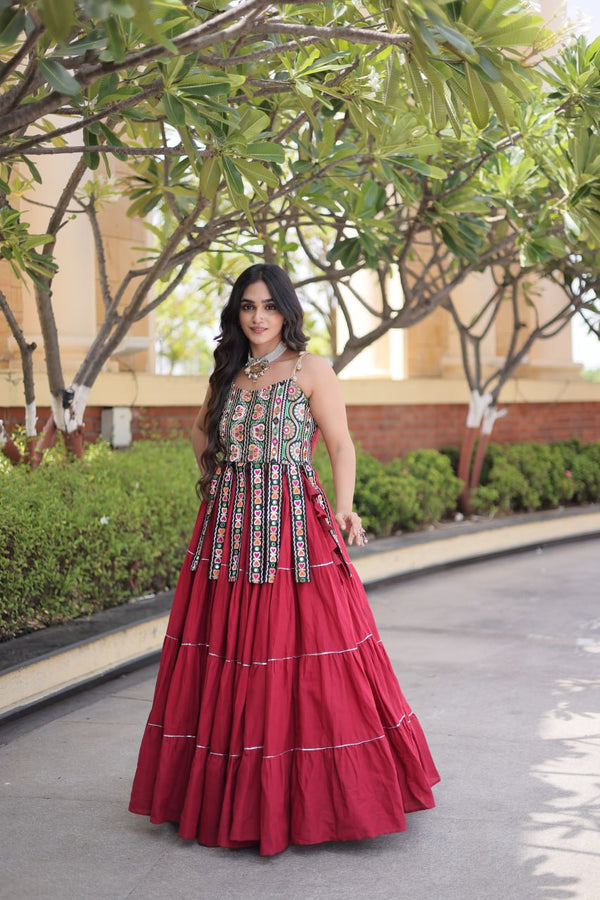 Kora Cotton Lehenga Choli Set with Patchwork ClothsVilla