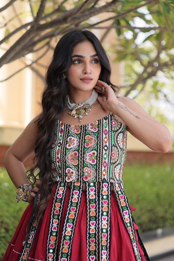 Kora Cotton Lehenga Choli Set with Patchwork ClothsVilla