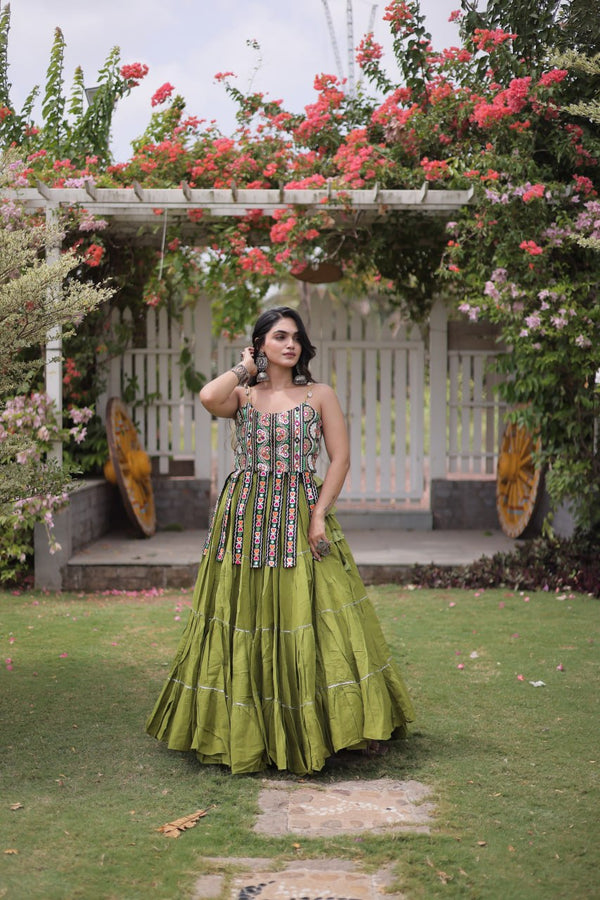 Kora Cotton Lehenga Choli Set with Patchwork ClothsVilla