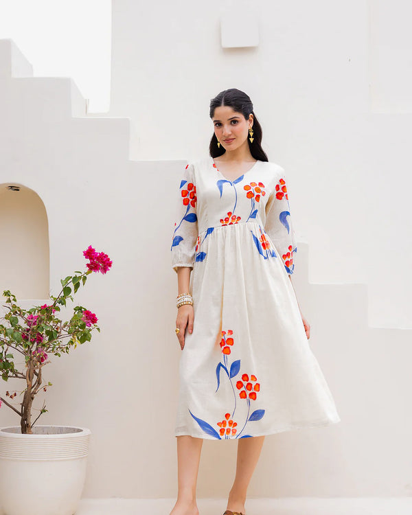 Kota Checks Digital Print Full Flare Gown for Women Clothsvilla