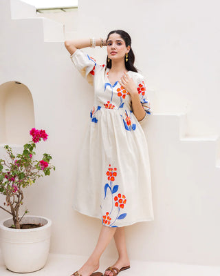Kota Checks Digital Print Full Flare Gown for Women Clothsvilla