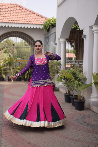 Kutchi Gamthi Bandhni 3-Piece Lehenga Ethnic Set Clothsvilla