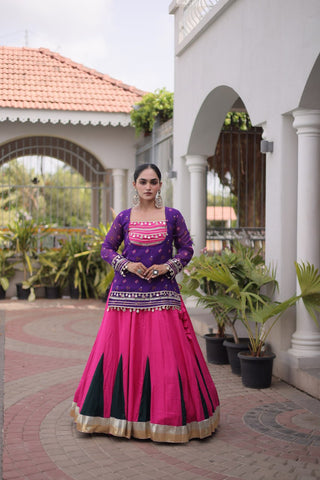 Kutchi Gamthi Bandhni 3-Piece Lehenga Ethnic Set Clothsvilla