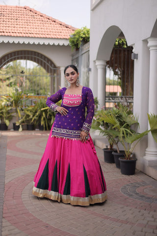 Kutchi Gamthi Bandhni 3-Piece Lehenga Ethnic Set Clothsvilla