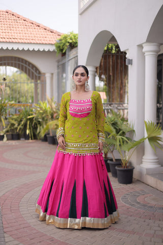 Kutchi Gamthi Bandhni 3-Piece Lehenga Ethnic Set Clothsvilla