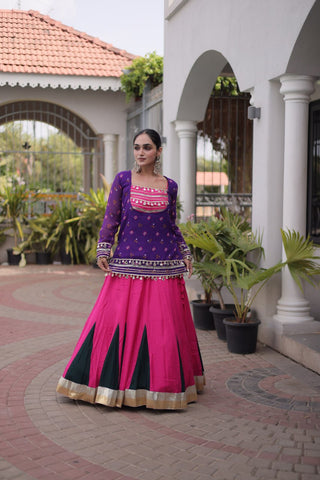 Kutchi Gamthi Bandhni 3-Piece Lehenga Ethnic Set Clothsvilla