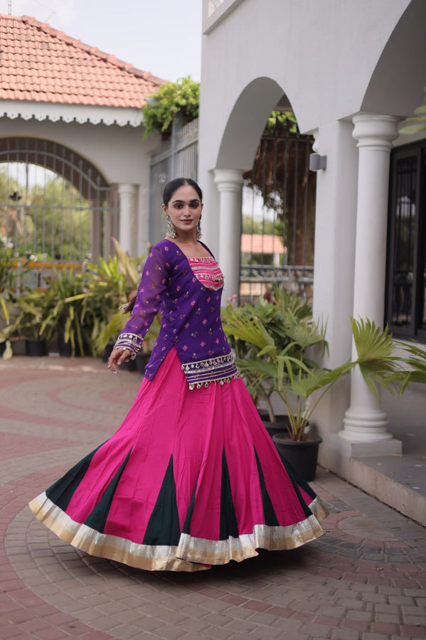 Kutchi Gamthi Bandhni 3-Piece Lehenga Ethnic Set Clothsvilla
