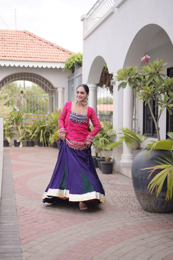 Kutchi Gamthi Bandhni 3-Piece Lehenga Ethnic Set Clothsvilla