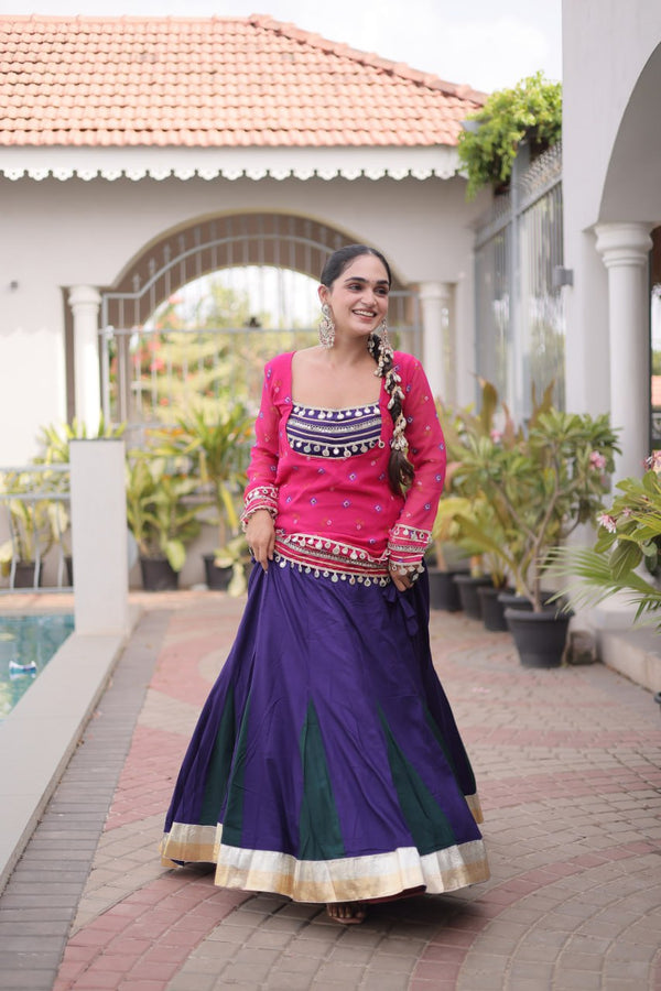 Kutchi Gamthi Bandhni 3-Piece Lehenga Ethnic Set Clothsvilla