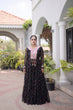 Load image into Gallery viewer, Laheriya Print Gown with Kutchi Patchwork ClothsVilla