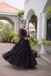 Load image into Gallery viewer, Laheriya Print Gown with Kutchi Patchwork ClothsVilla