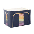 Load image into Gallery viewer, Large Capacity Clothes Storage Box with Steel Frame | Foldable Linen Fabric Organizer with Clear Windows, Waterproof &amp; Moisture-Proof – 50x40x33 cm ClothsVilla